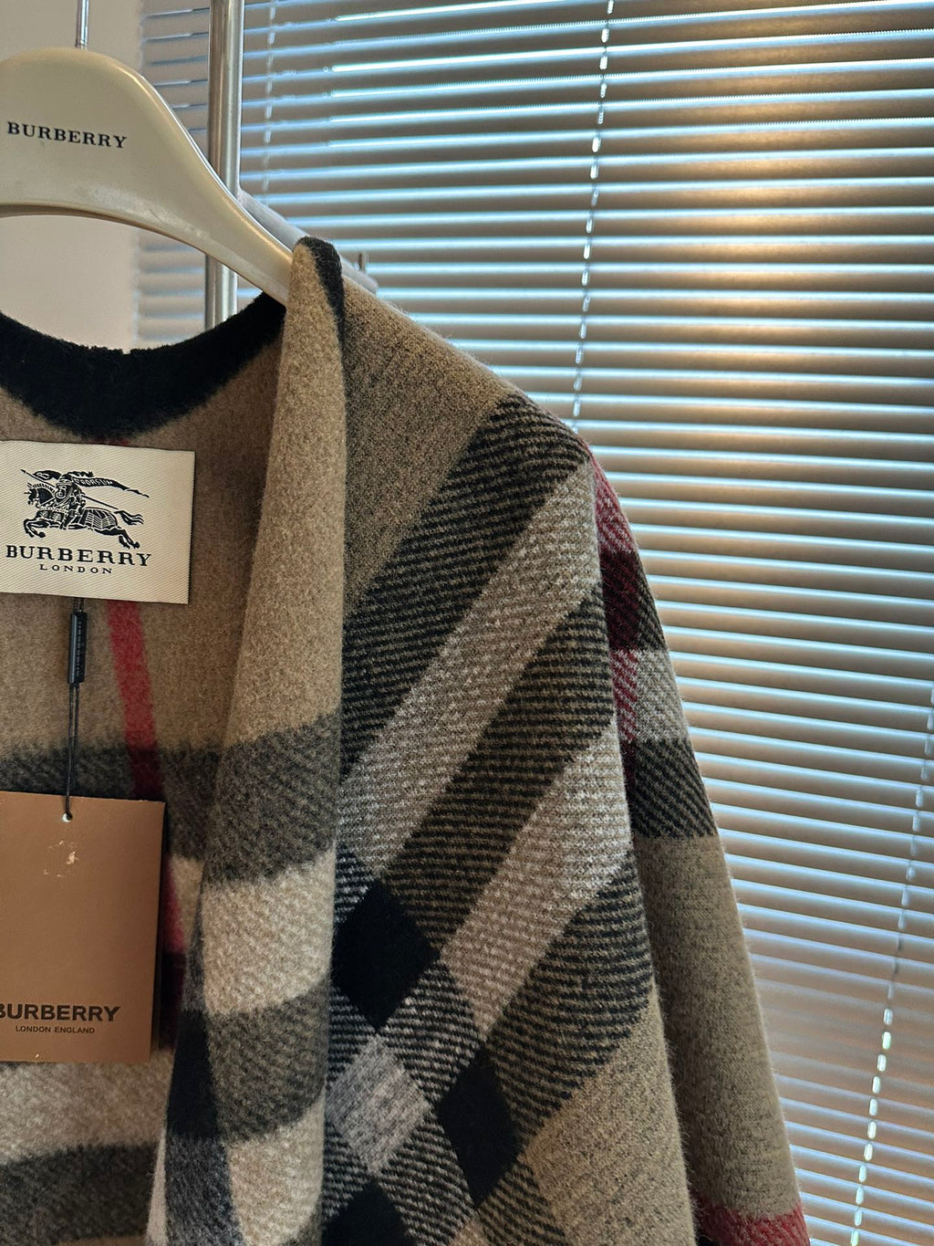 BURBERRY 25S PLAID KNIT JACKET 0030