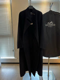 HERMES 25S PREMIUM LONG COAT WITH STAND COLLAR 315