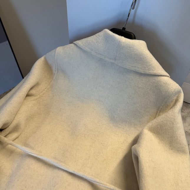 MAX MARA 25S CASHMERE COAT WITH FOX FUR TRIM 204