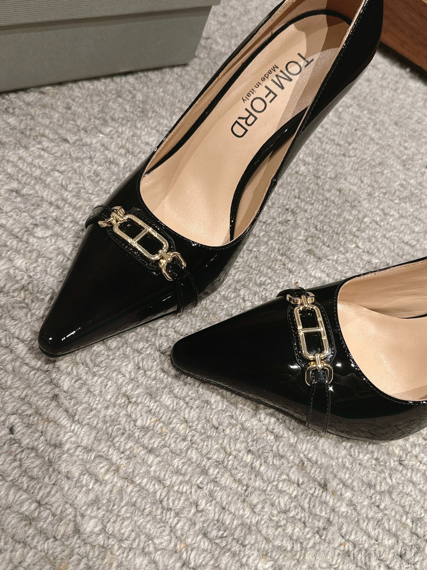 ROMAN HIGH-HEEL 10 CM IN BLACK CALFSKIN