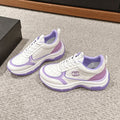 CC CLASSIC SNEAKER IN WHITE MIX IRIS PURPLE LAMBSKIN
