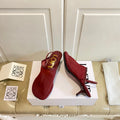 LOEWE 26S SLINGBACK MULES 45MM IN BURGUNDY RED MESH