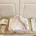 LOEWE 26S SLINGBACK MULES 45MM IN WHITE MESH