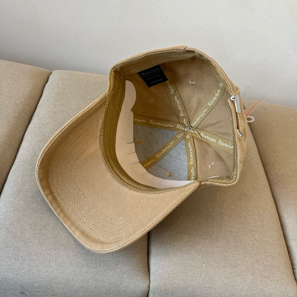 MIUMIU BASEBALL CAP IN BEIGE KHAKI FABRIC STYLE 3