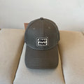 MIUMIU BASEBALL CAP IN DARK GREY KHAKI FABRIC STYLE 1