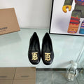 BURBERRY 26S BALLET FLATS IN BLACK CALFSKIN