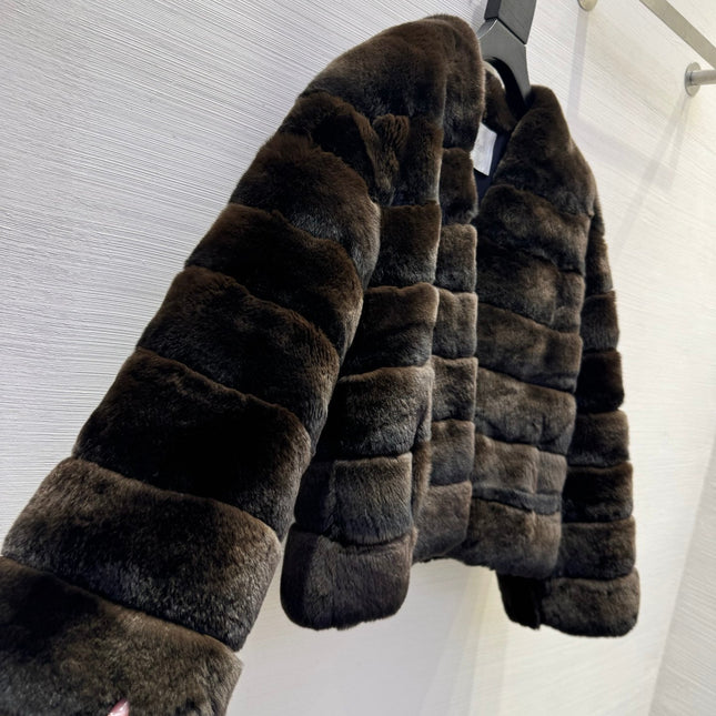 MAX MARA 25S V-NECK FUR COAT 156