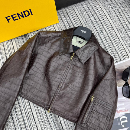 FENDI 26S LEATHER JACKET 347