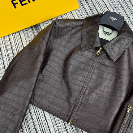 FENDI 26S LEATHER JACKET 347