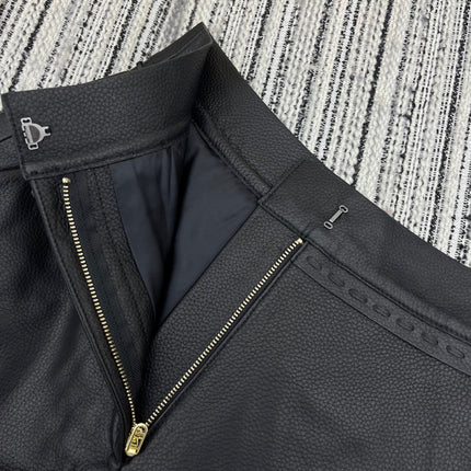 FENDI 26S LEATHER SHORTS 353