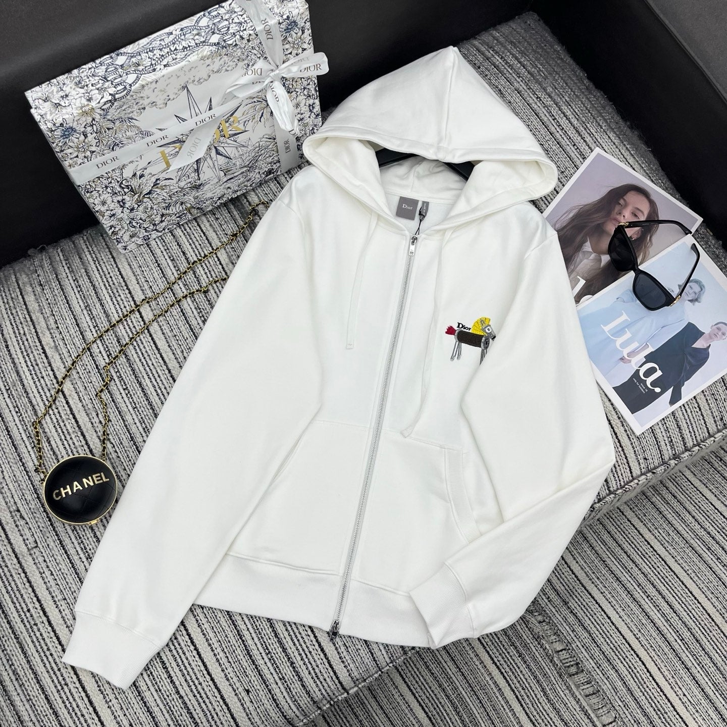 DIOR 26S HOODED CARDIGAN 1111