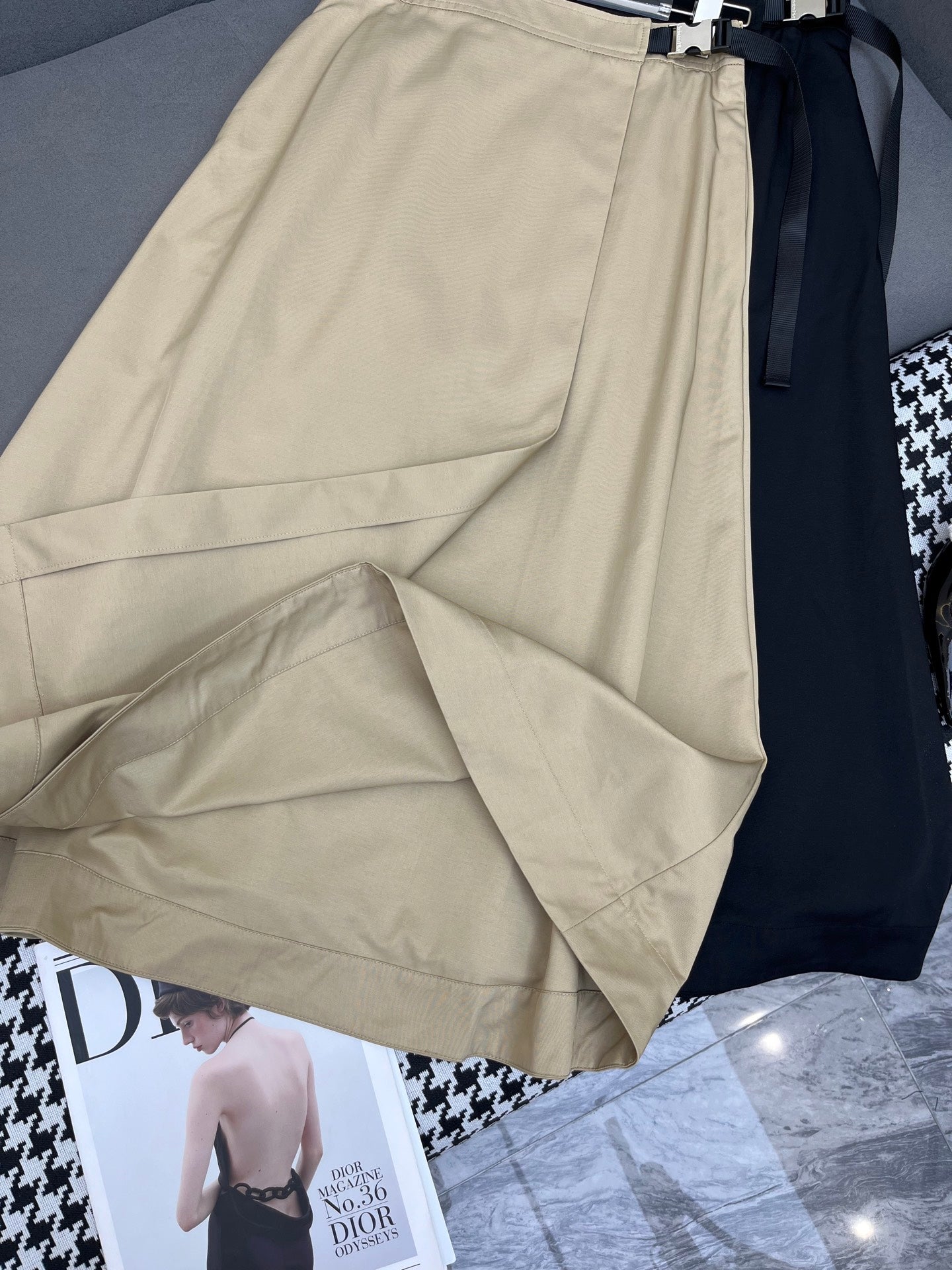 DIO SIDE ZIP SKIRT25S IN COTTON 266675