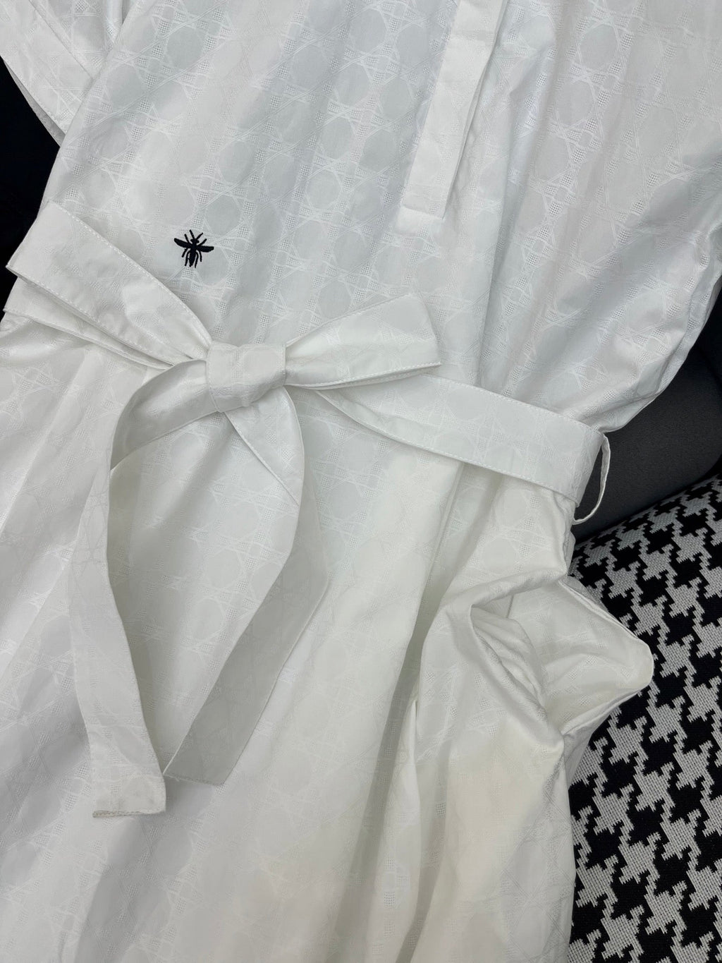 DIOR LONG SHIRT DRESS 25S IN COTTON JACQUARD 266617