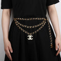 CC Vintage Waist Belt Chain Gold Hardware
