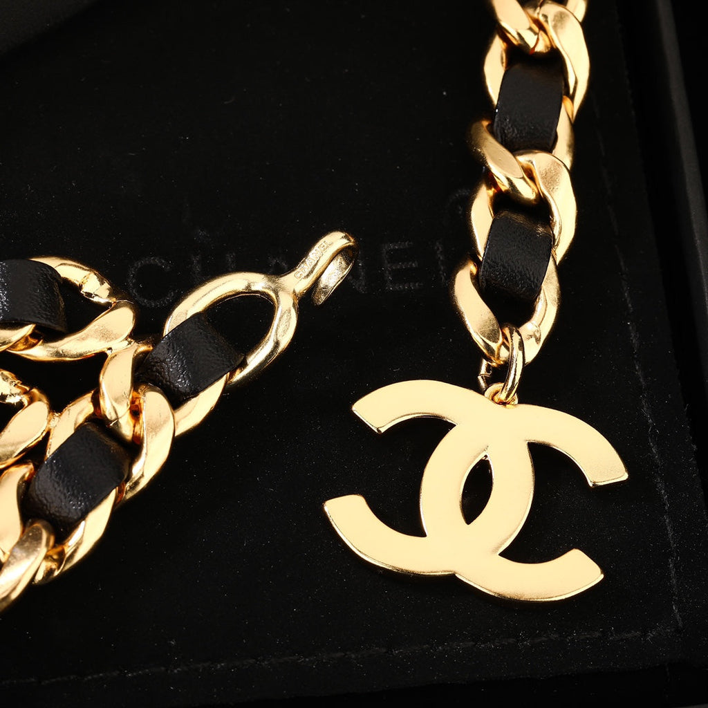 CC Vintage Waist Belt Chain Gold Hardware