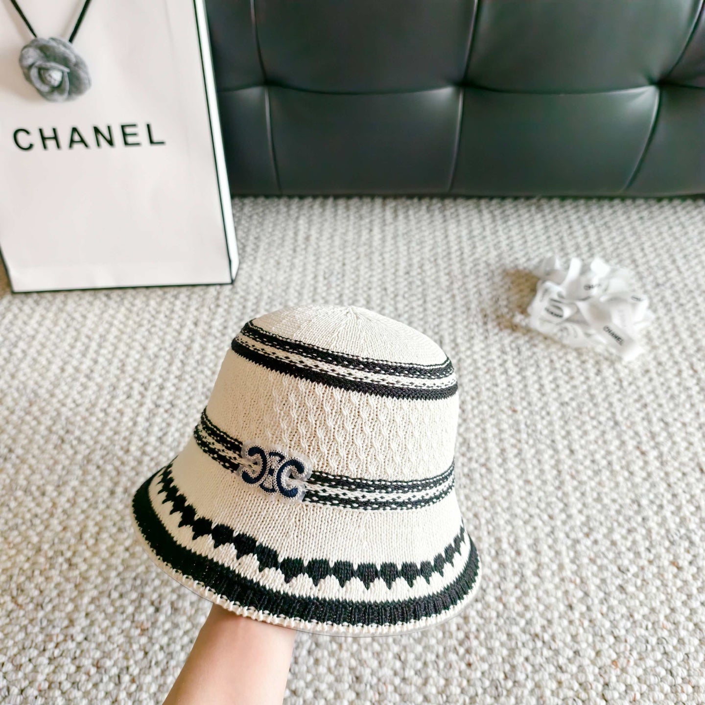 CELINE 26S DOME BUCKET HAT STYLE 50