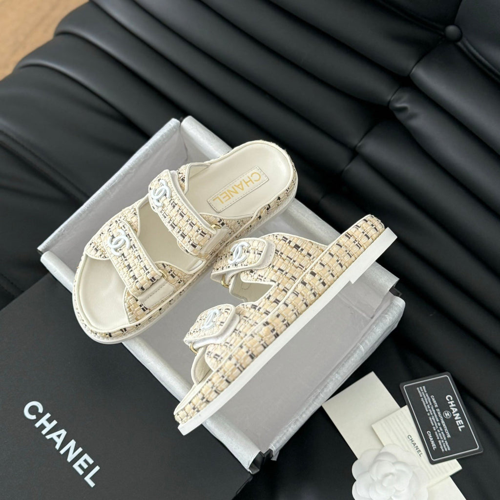 Mule Sandals Sheepskin  Beige Cream