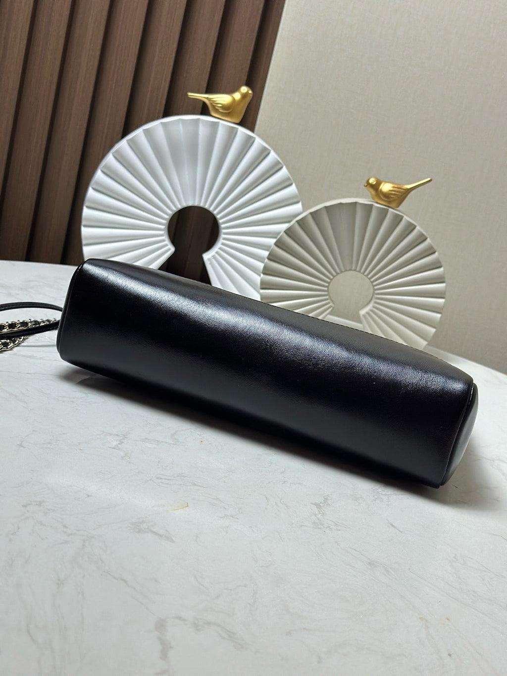 CHANEL 26S MINI SHOPPING BAG 32 IN BLACK LAMBSKIN