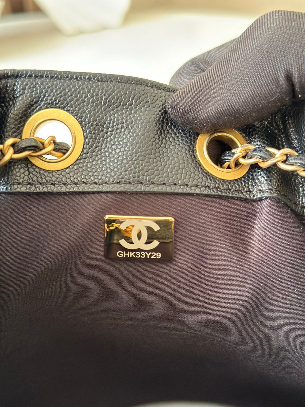 CHANEL 25S HOBO BAG 22 IN BLACK CAVIAR CALFSKIN GOLD HARDWARE