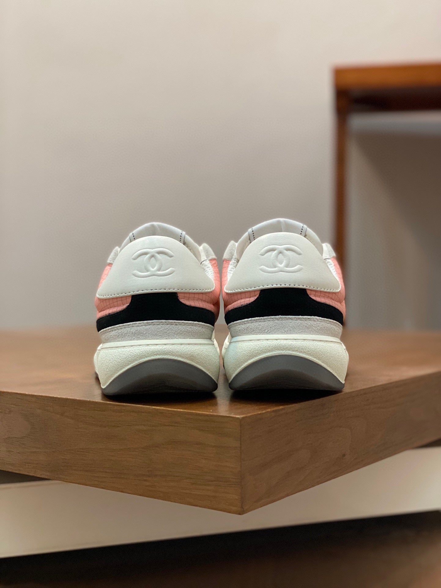 CC SNEAKERS SUEDE PINK CALFSKIN