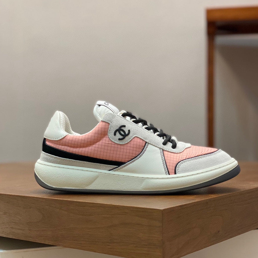 CC SNEAKERS SUEDE PINK CALFSKIN