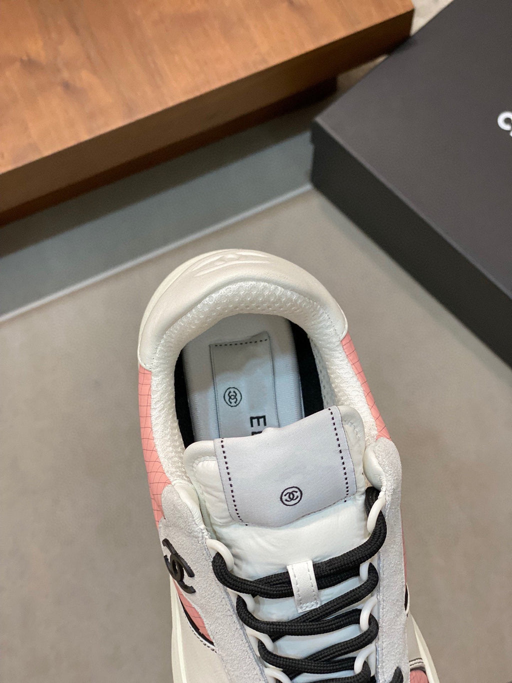 CC SNEAKERS SUEDE PINK CALFSKIN