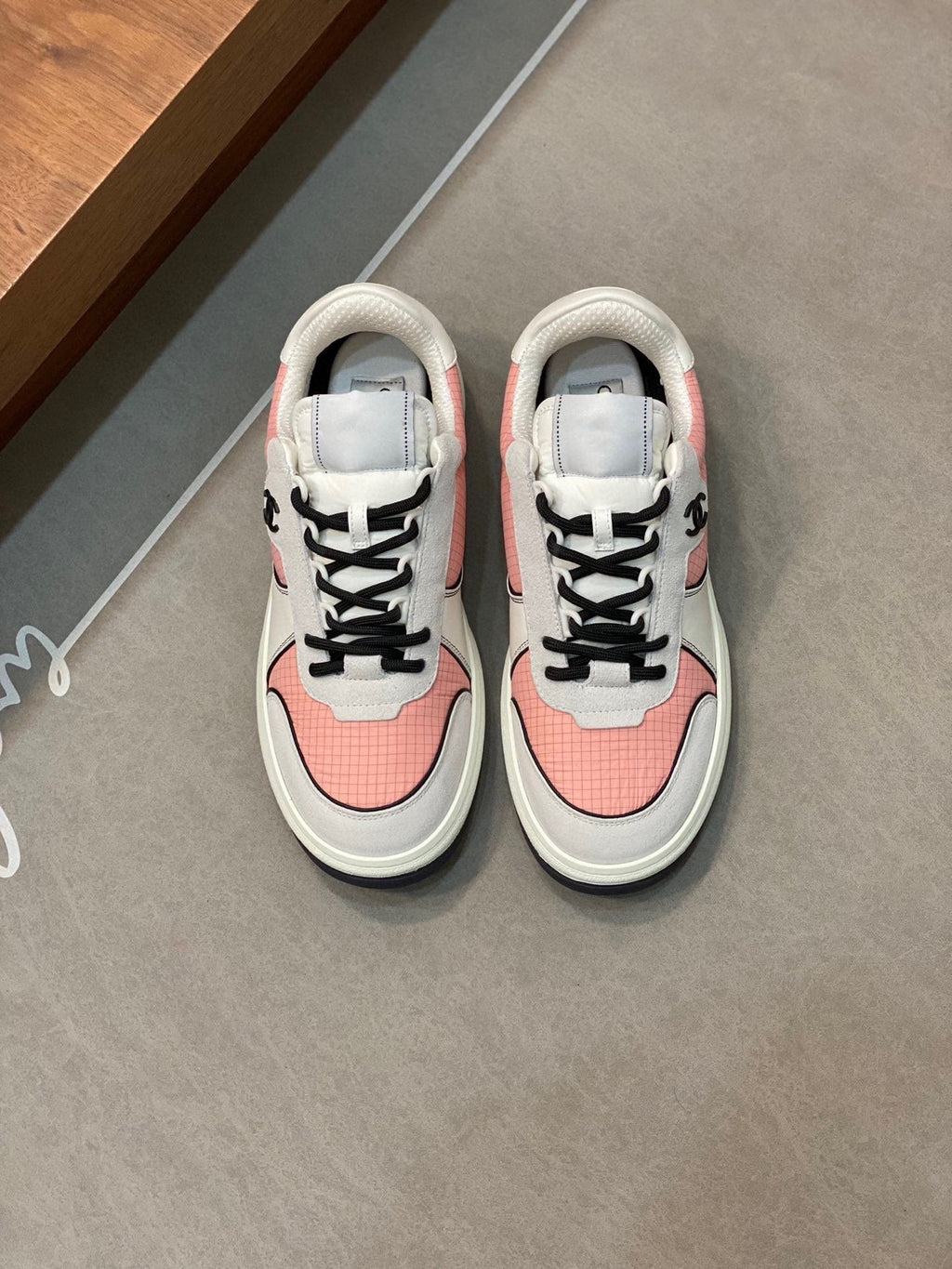 CC SNEAKERS SUEDE PINK CALFSKIN
