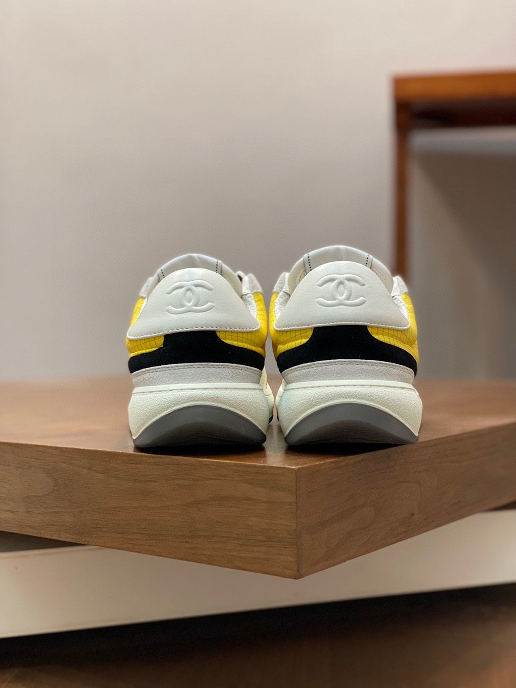 CC SNEAKERS SUEDE YELLOW CALFSKIN