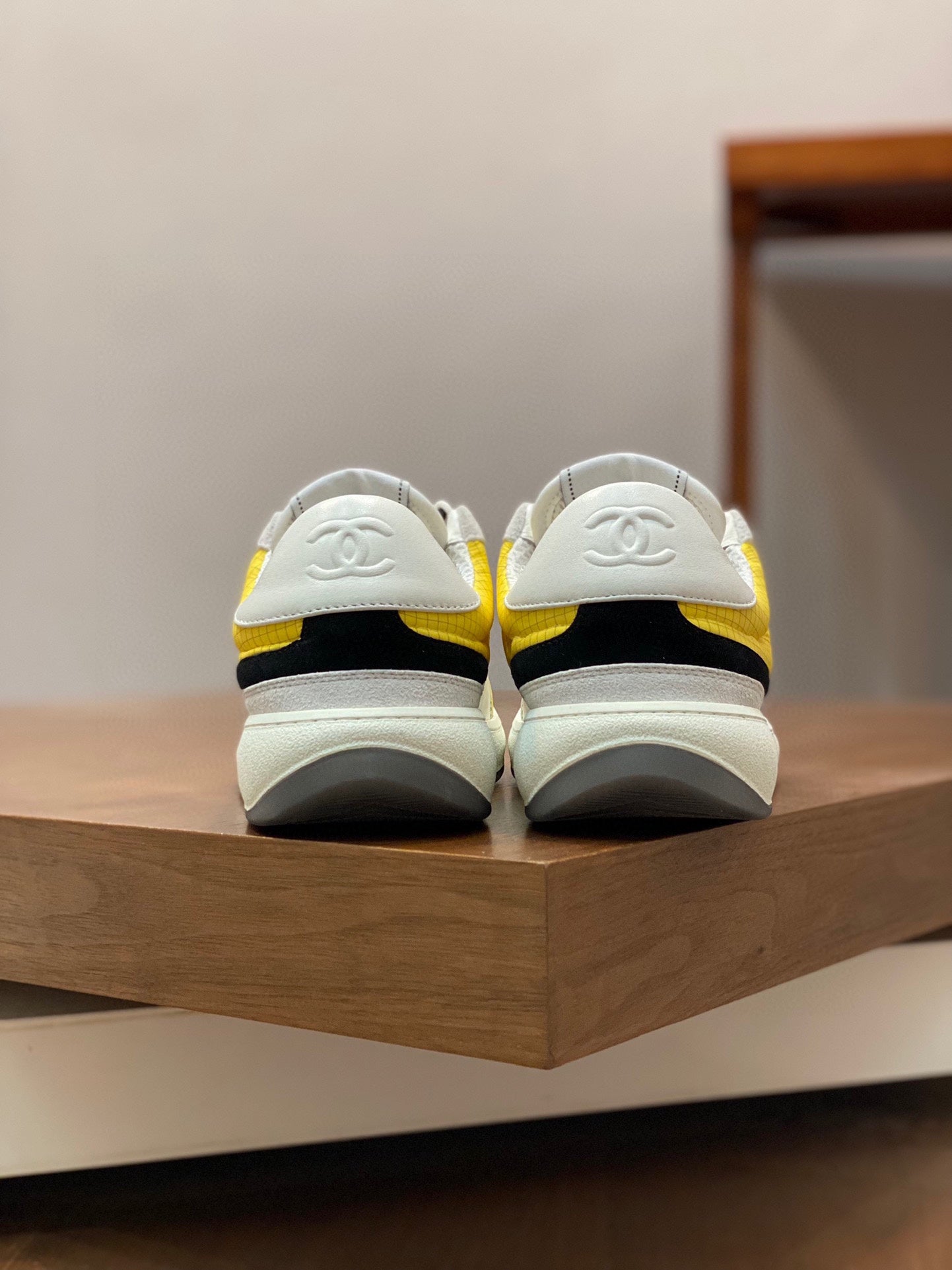 CC SNEAKERS SUEDE YELLOW CALFSKIN