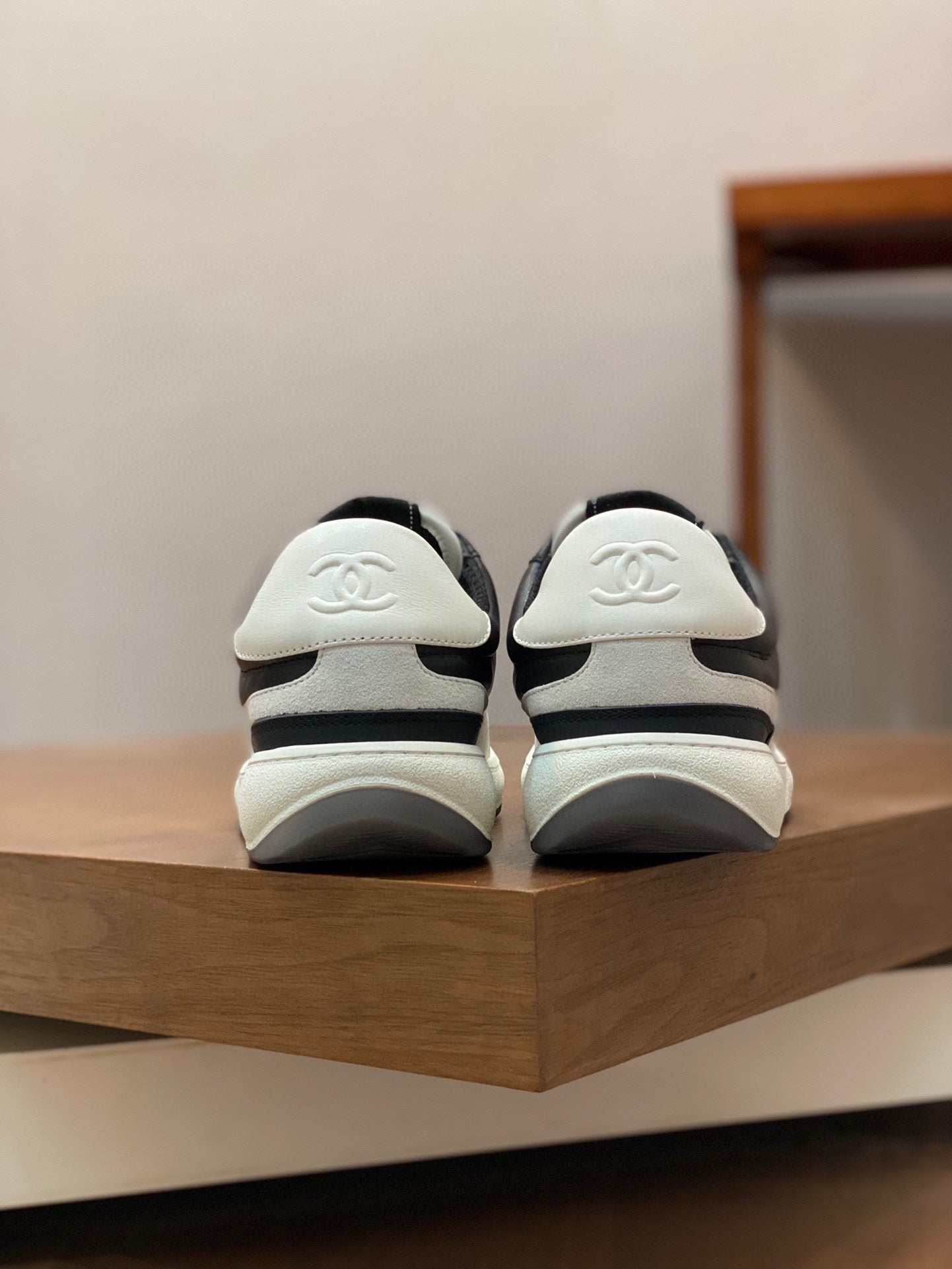CC SNEAKERS SUEDE BLACK CALFSKIN