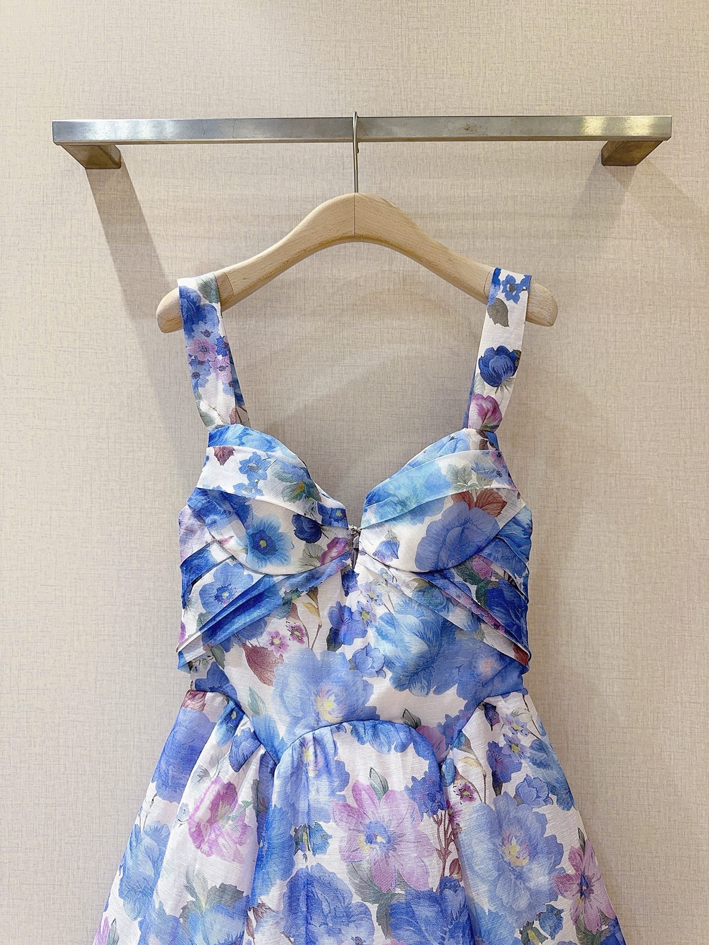 ZIMMERMANN 26S PATTERNED SPAGHETTI STRAP DRESS STYLE 74