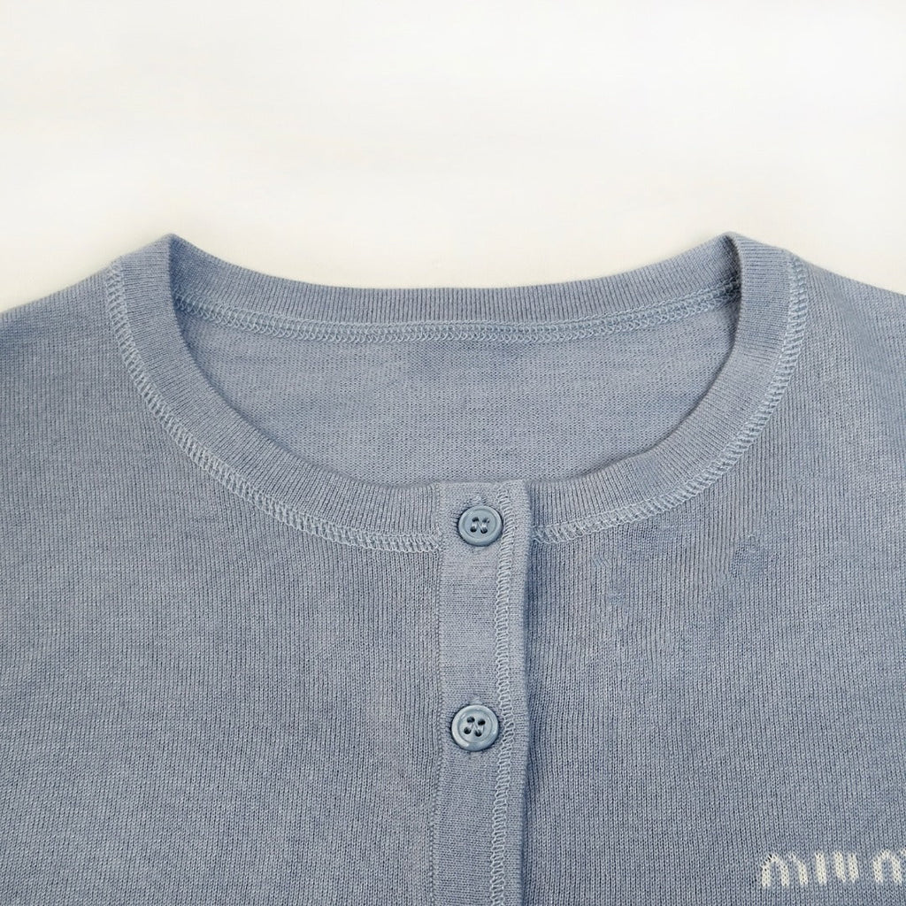 MIUMIU 26S HENLEY SWEATER 932