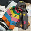 CC SCARF RAINBOW IN COLORFUL CASHMERE 428539