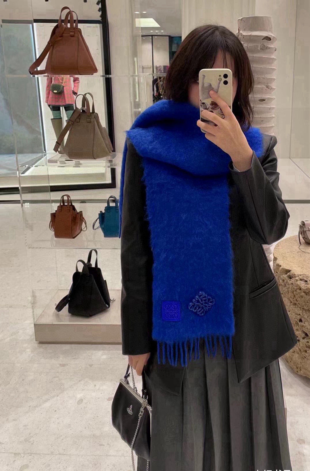 LOEWE 26S SCARF 180 IN WOOL MOHAIR 493862