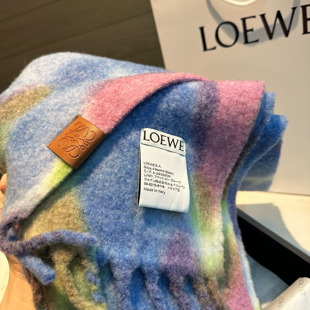 LOEWE 26S SCARF 185 IN WOOL MOHAIR 496422