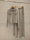 BALMAIN TOP AND STRAIGHT-LEG PANTS SET 24310 STYLE 1
