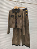 BALMAIN TOP AND STRAIGHT-LEG PANTS SET 24310 STYLE 2