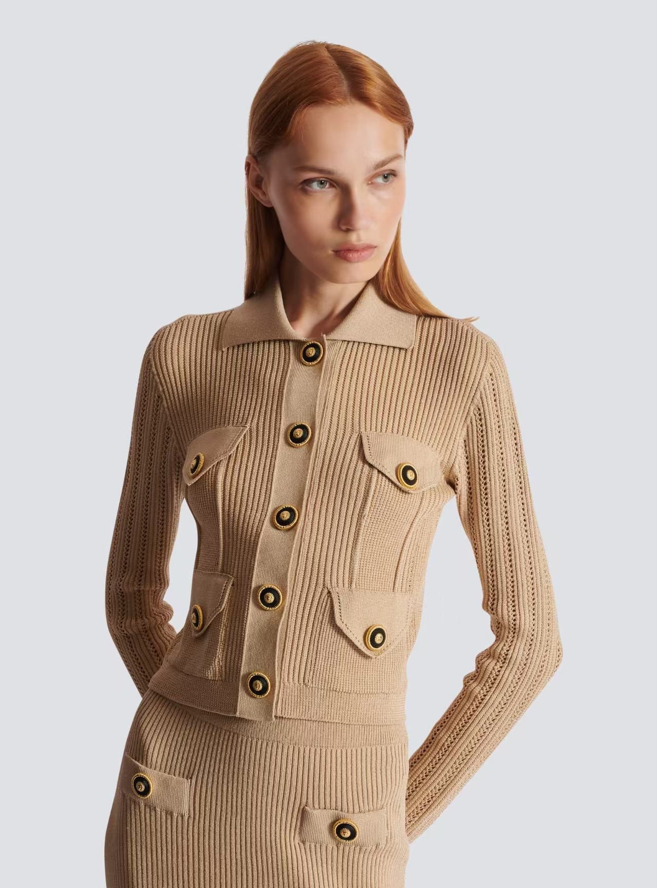 BALMAIN TOP AND SKIRT SET 25006/25007 STYLE 2