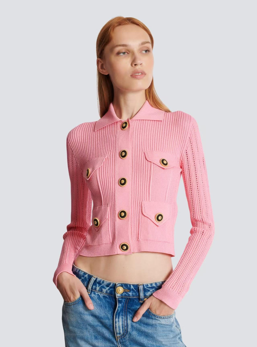 BALMAIN TOP AND SKIRT SET 25006/25007 STYLE 1