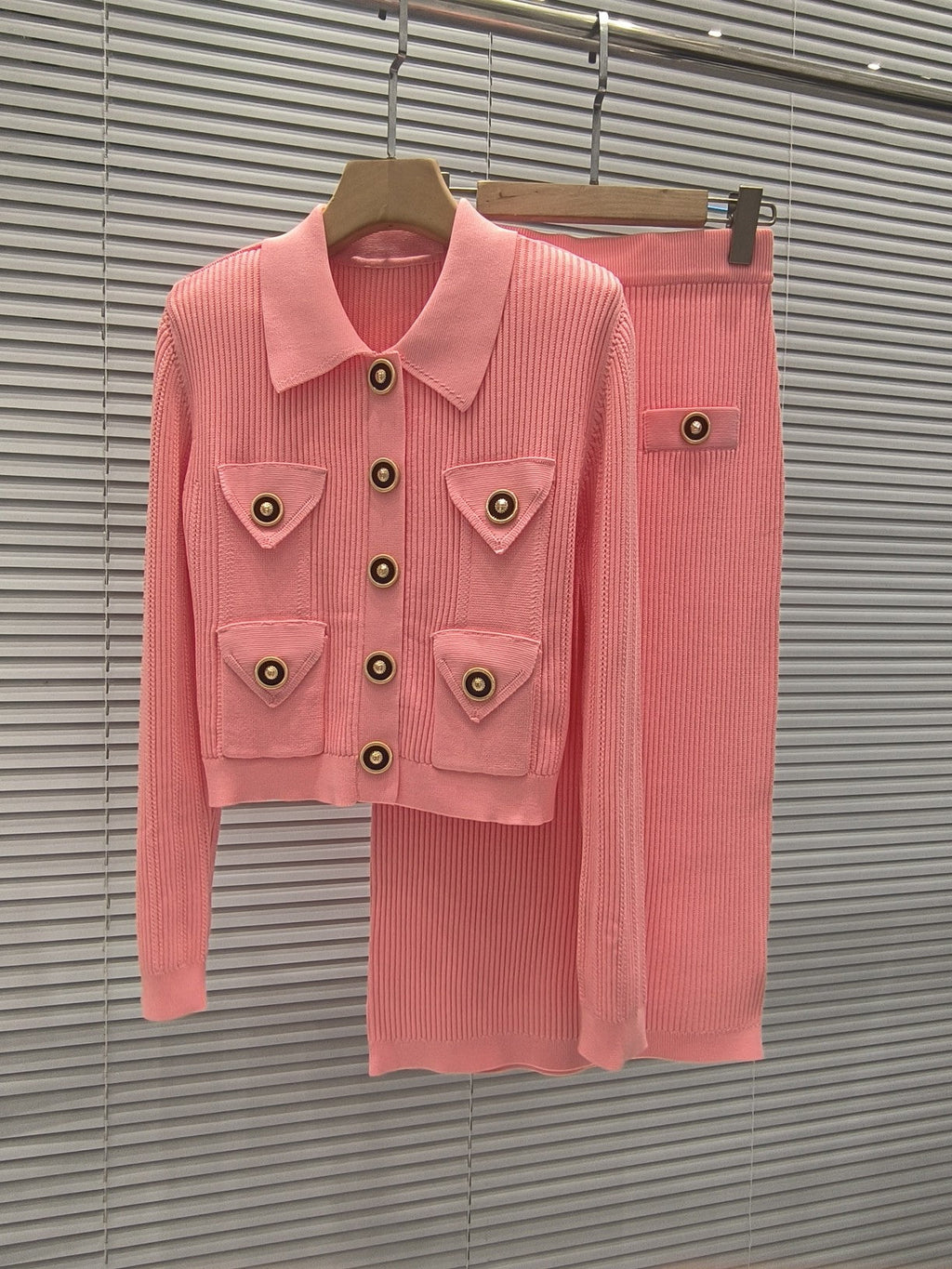 BALMAIN TOP AND SKIRT SET 25006/25007 STYLE 1