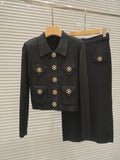 BALMAIN TOP AND SKIRT SET 25006/25007 STYLE 3