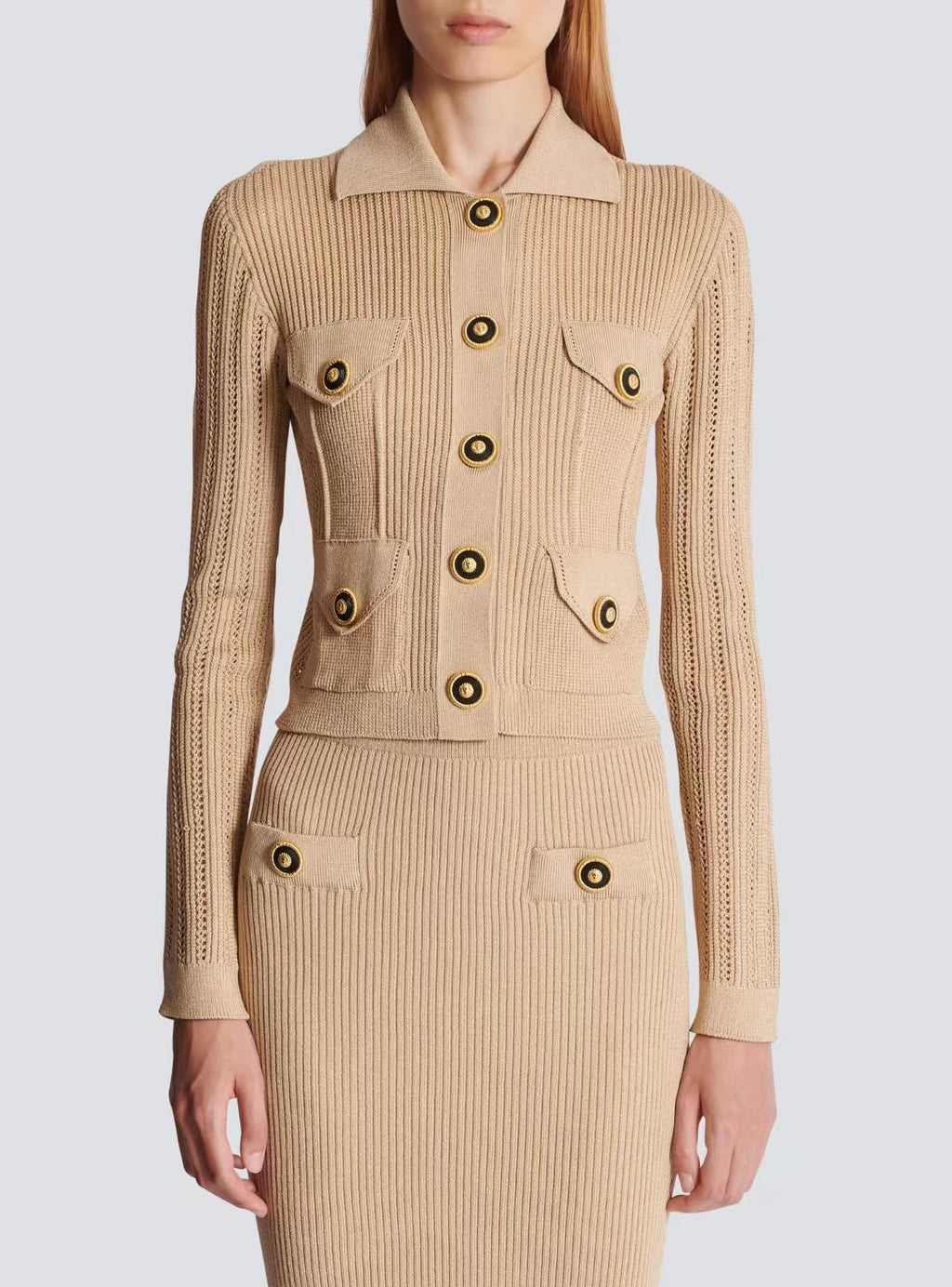 BALMAIN TOP AND SKIRT SET 25006/25007 STYLE 2