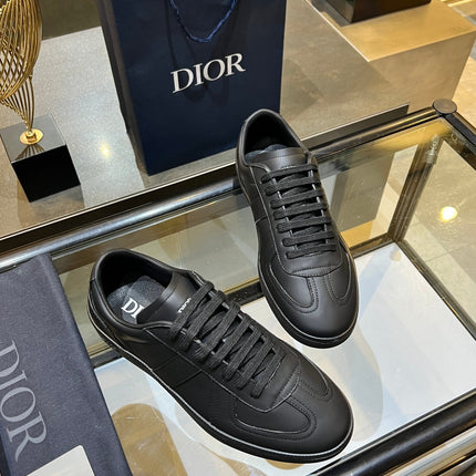 DIOR 26S B01 MATCHPOINT SNEAKER IN BLACK CALFSKIN