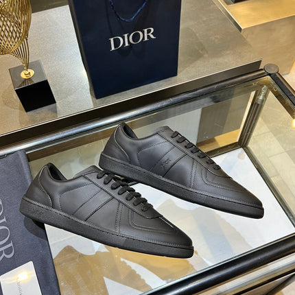 DIOR 26S B01 MATCHPOINT SNEAKER IN BLACK CALFSKIN