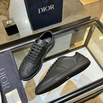 DIOR 26S B01 MATCHPOINT SNEAKER IN BLACK CALFSKIN