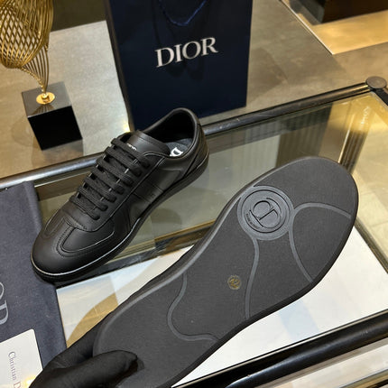 DIOR 26S B01 MATCHPOINT SNEAKER IN BLACK CALFSKIN