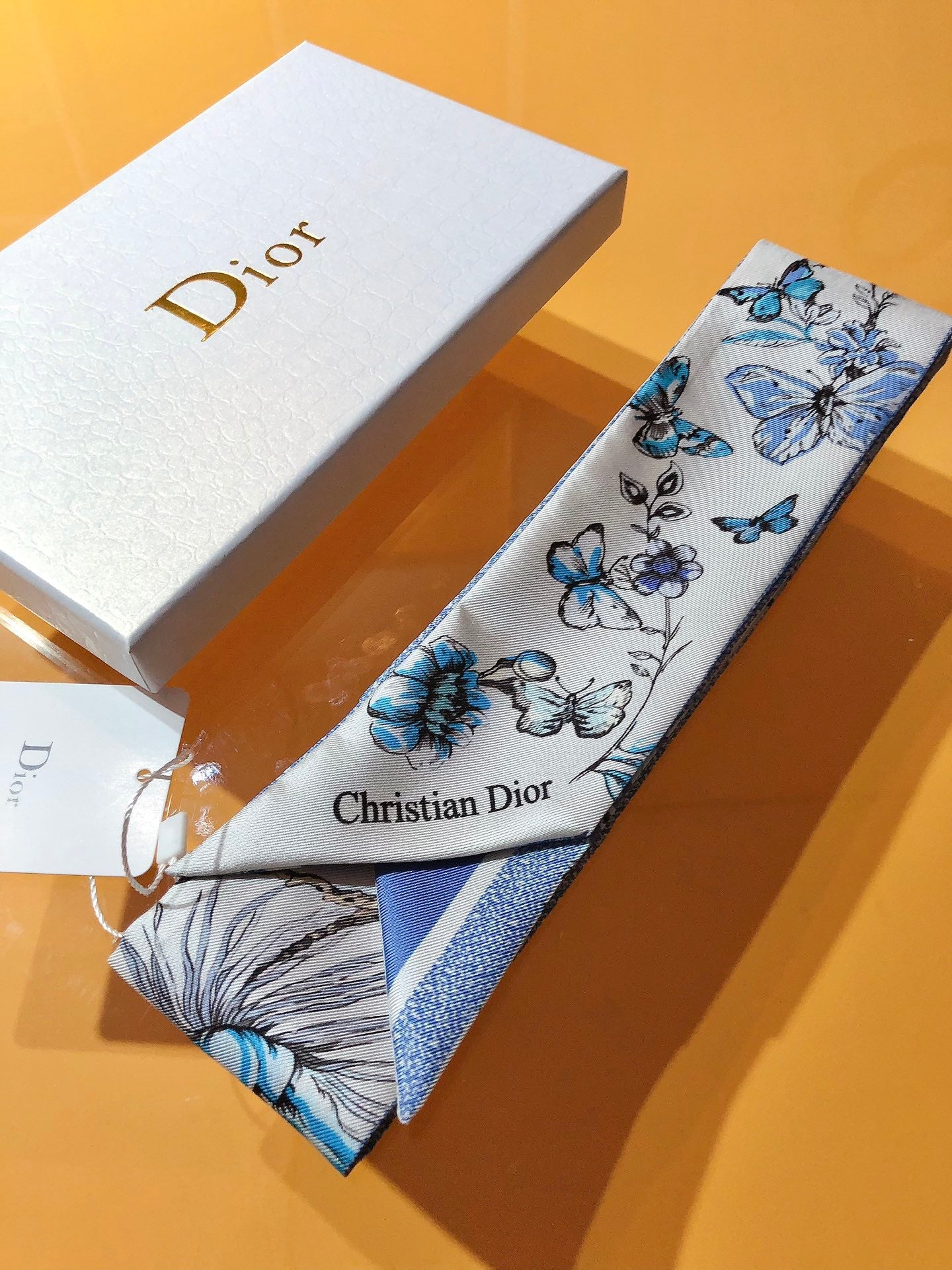 DIOR 26S SCARF 105CM IN SILK 311653