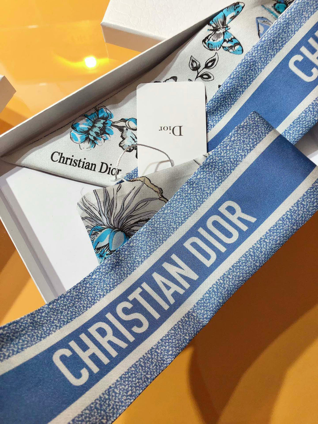 DIOR 26S SCARF 105CM IN SILK 311653