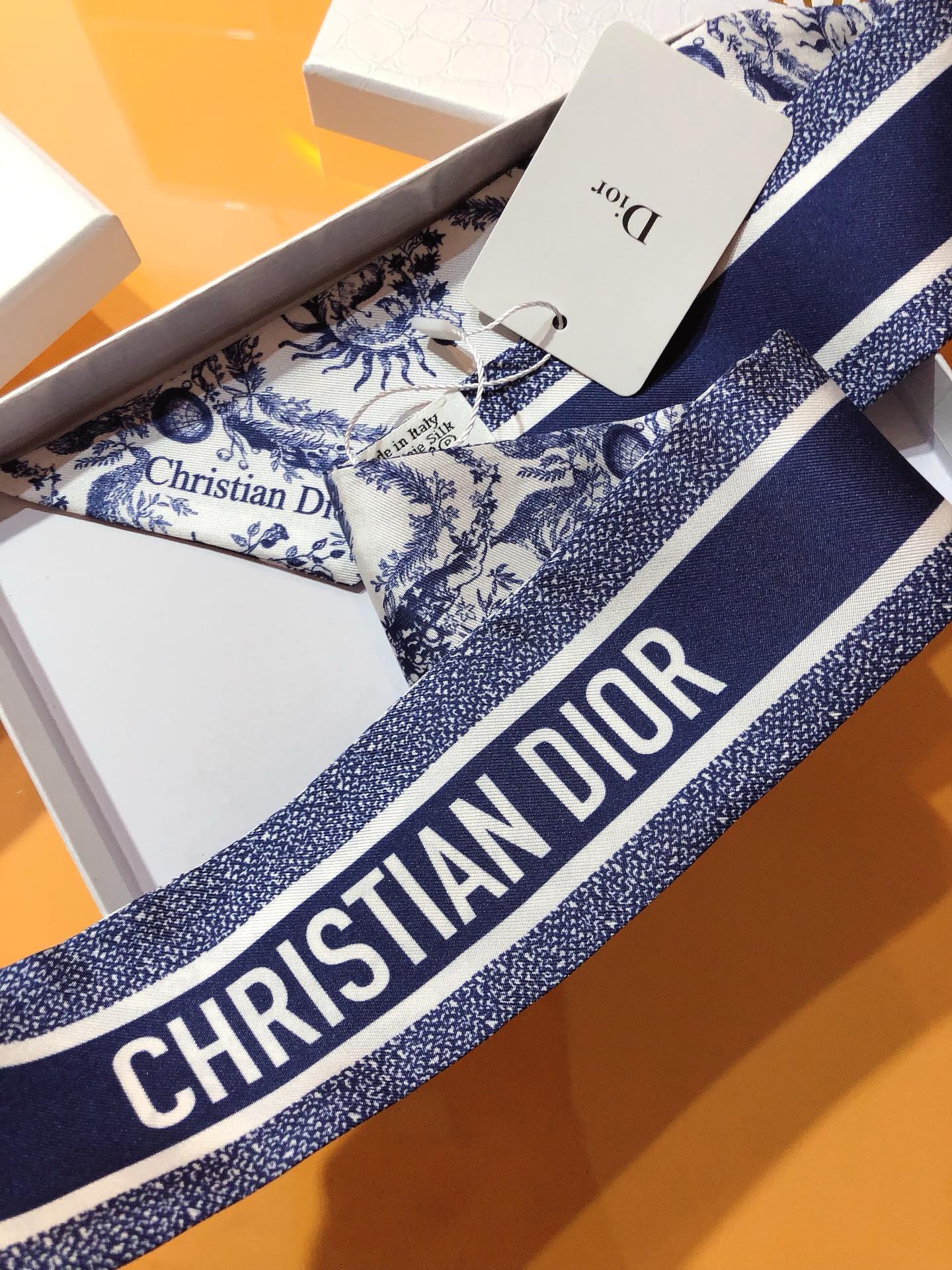 DIOR 26S SCARF 105CM IN SILK 314836