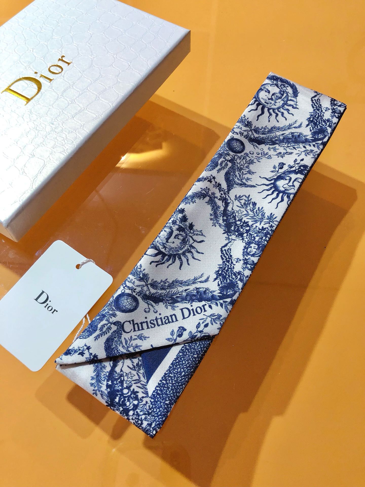 DIOR 26S SCARF 105CM IN SILK 314836